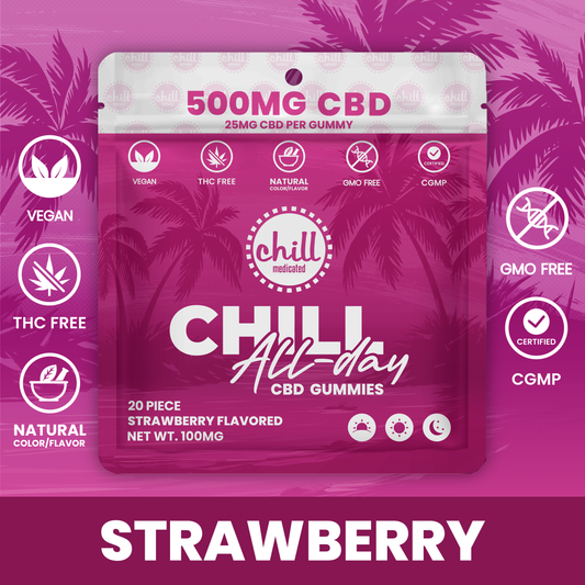 Strawberry CBD Gummies | 500mg | All-Day