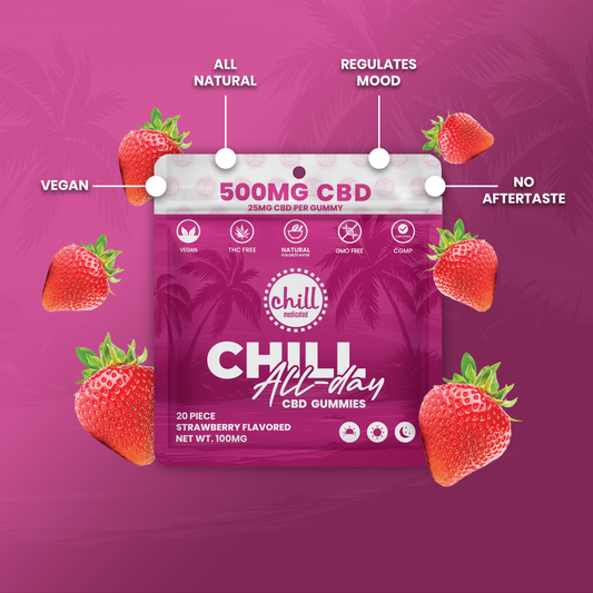 Strawberry CBD Gummies | 500mg | All-Day