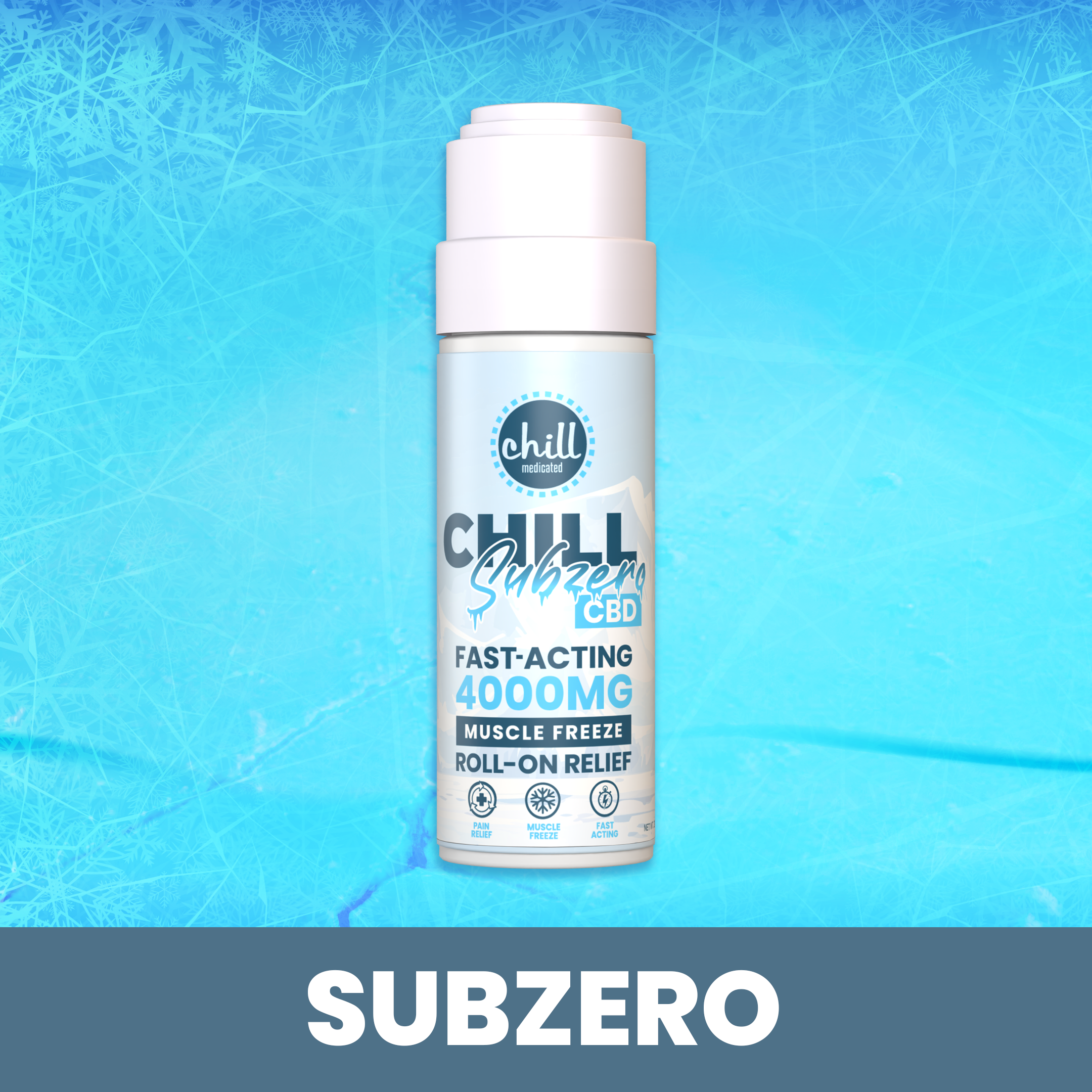 NEW!! Subzero Muscle Freeze CBD Roll-On | 4000mg Chill Store NEW!! Subzero Muscle Freeze CBD Roll-On | 4000mg Chill Store