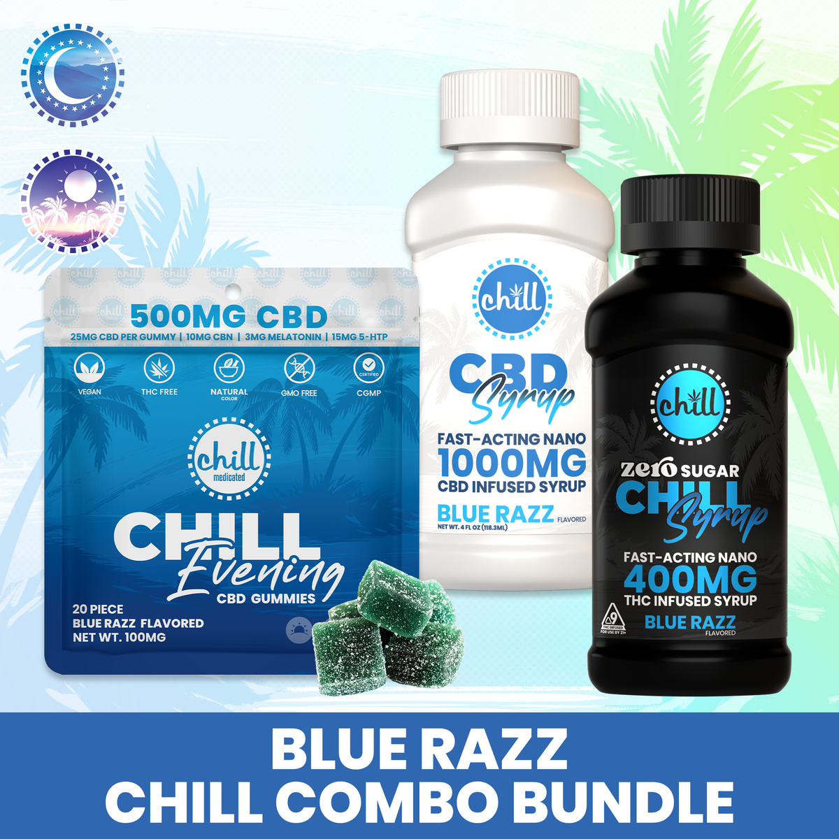 Blue Razz Chill Combo Bundle