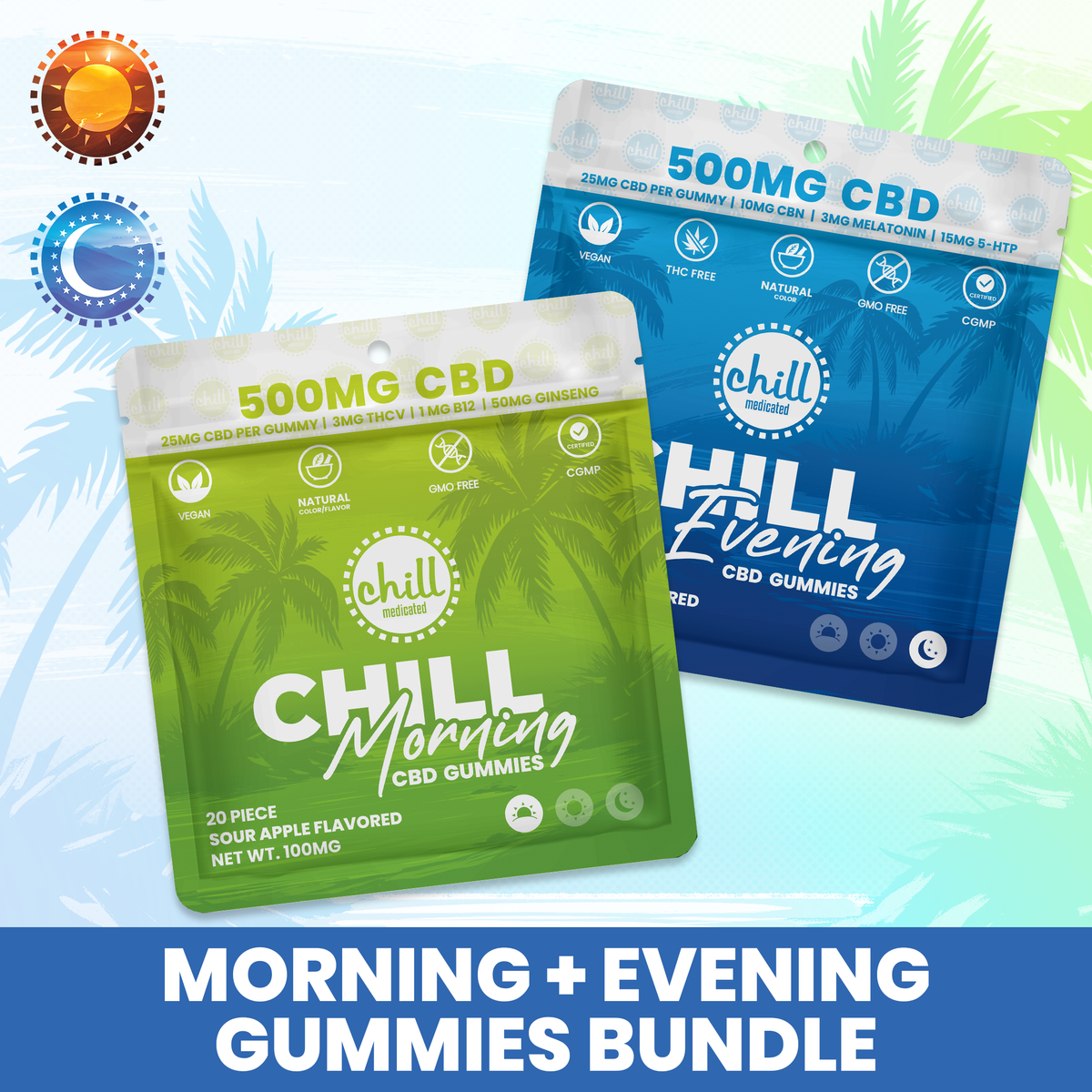 Morning + Evening Gummies Bundle