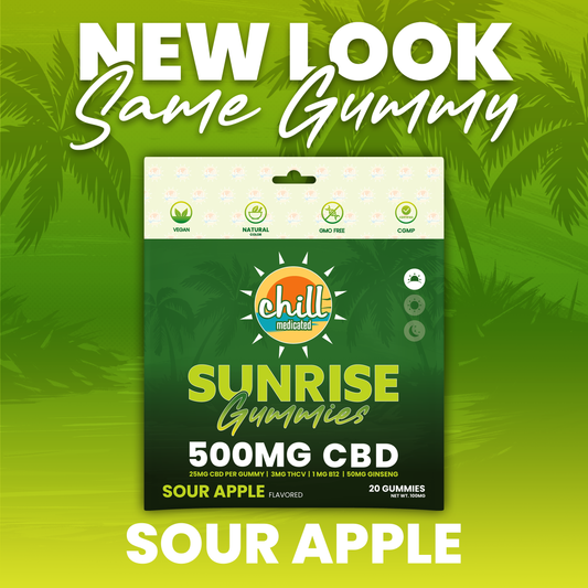 Green Apple Gummies | 500mg CBD | Morning