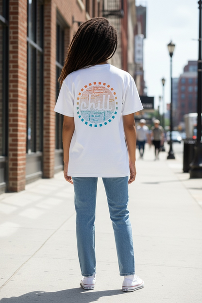 Just Chill T-shirt - Bone - Female model back