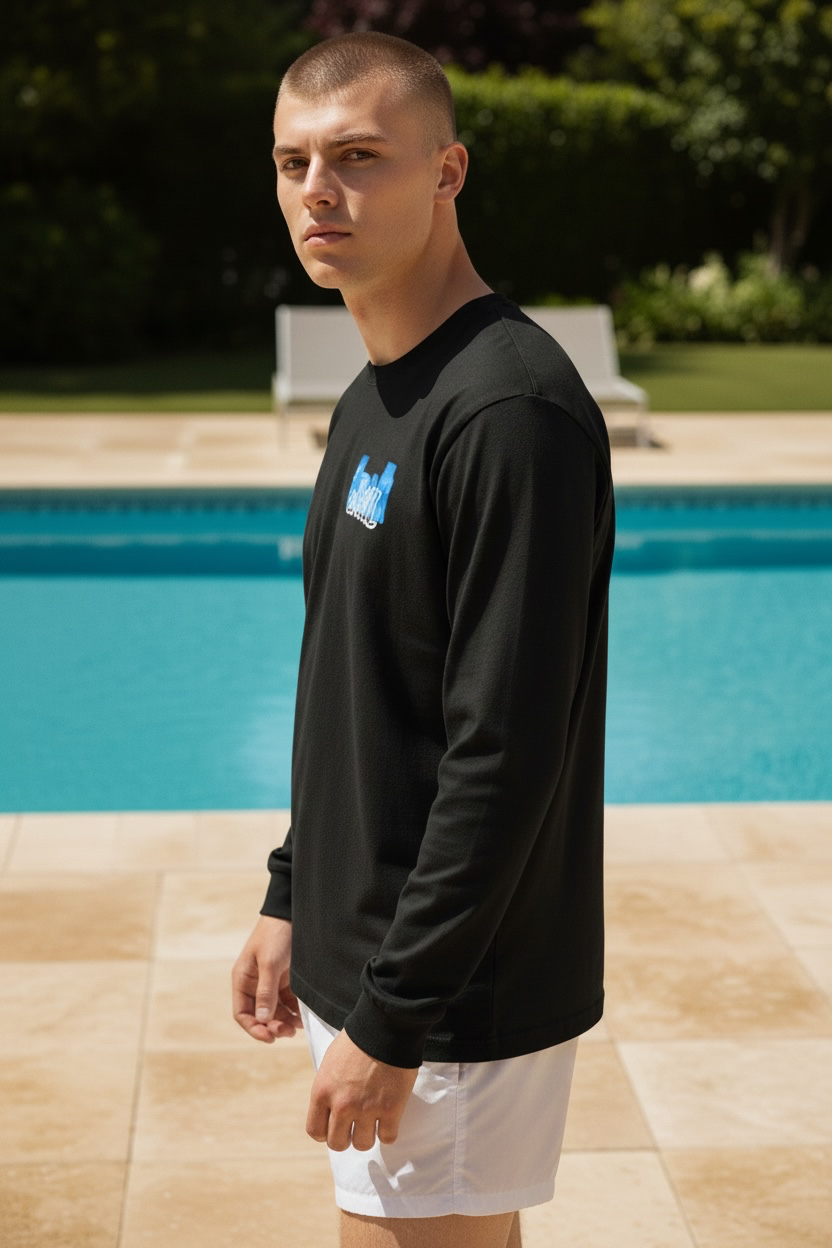 Chill Long Sleeve Shirt - Male model front 1