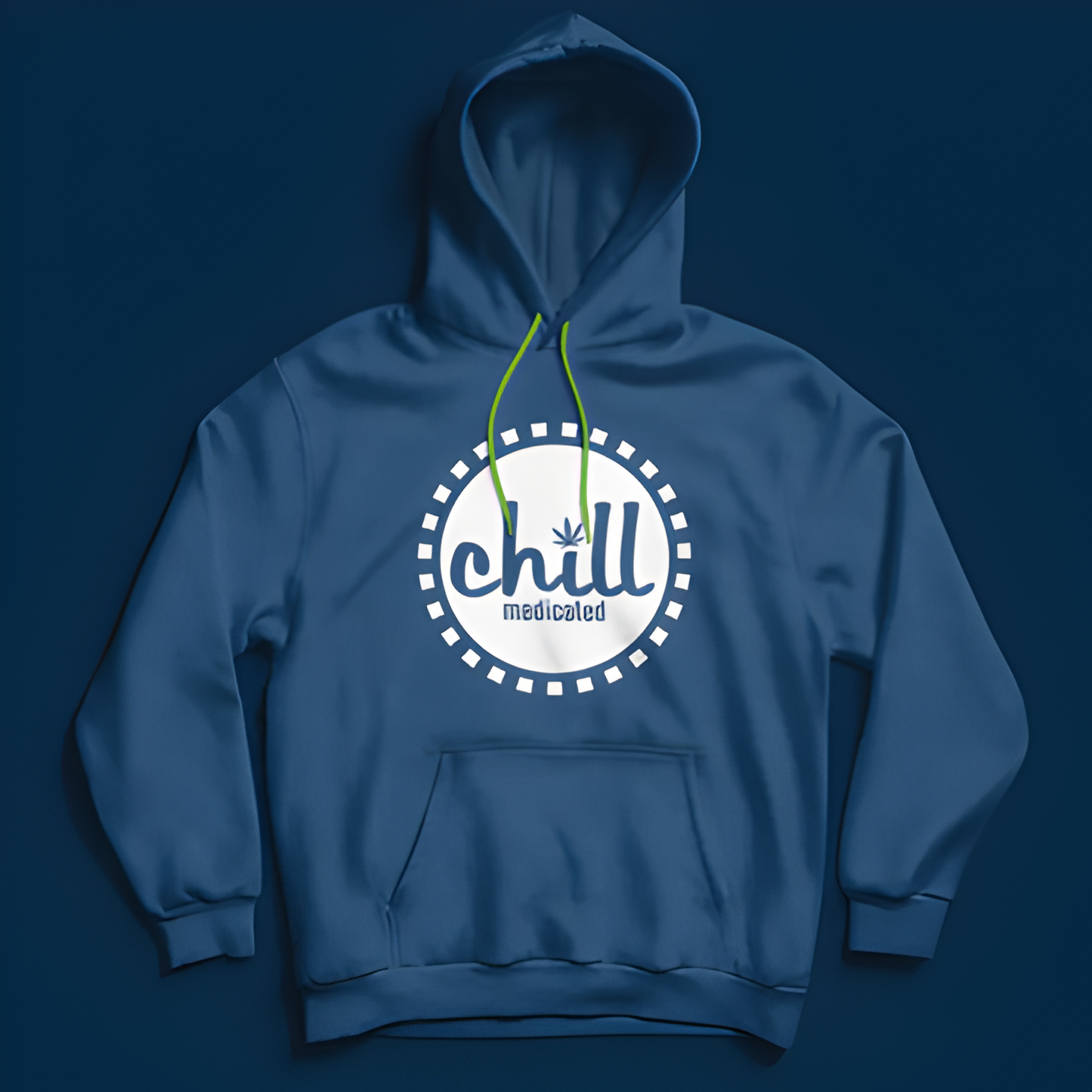 Chill Blue Hooded Sweatshirt