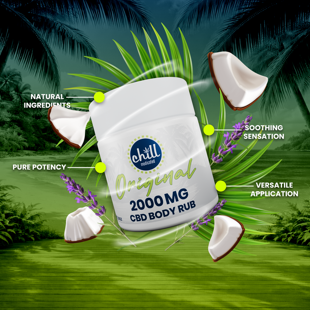 Original CBD Body Rub | 2000mg Hover