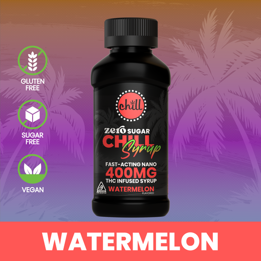 Zero Sugar Watermelon Delta 9 THC Syrup | 400mg